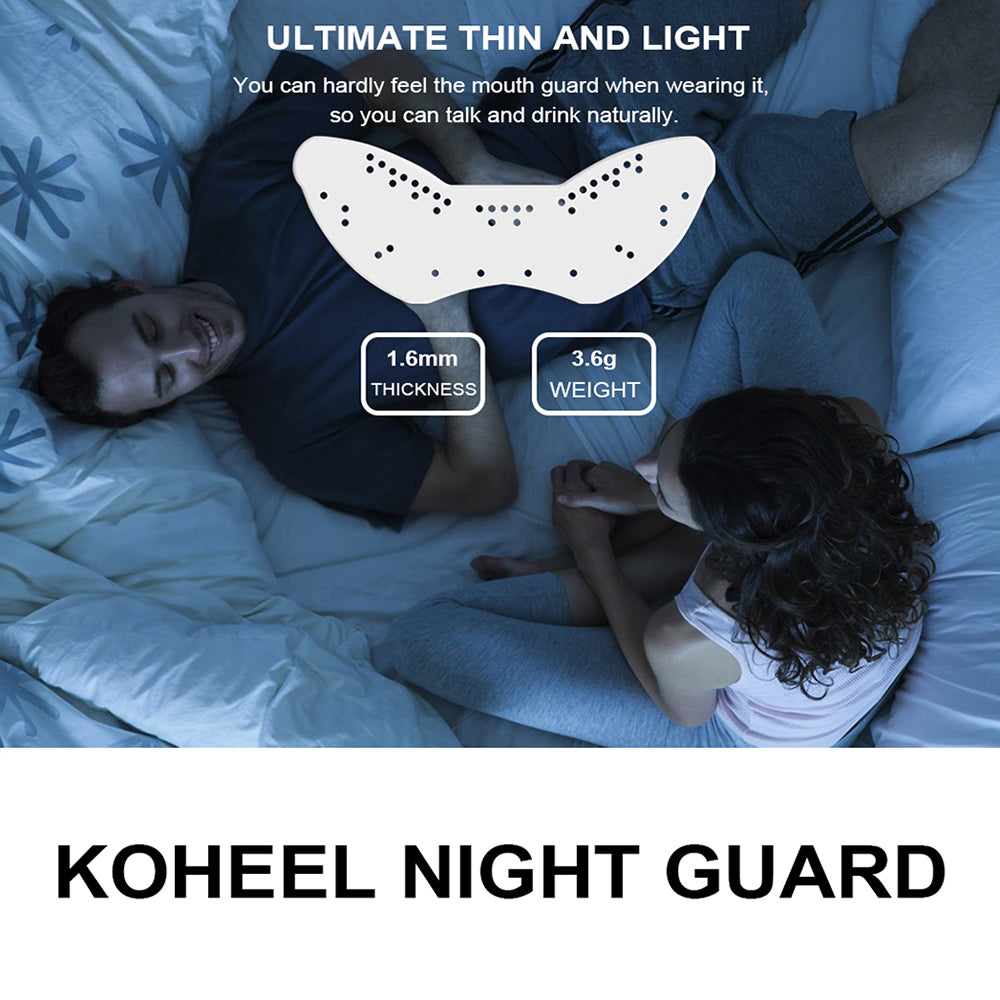 KOHEEL Lightweight Night Guard to Stop Bruxism, Moldable Mouth Guard 2 Count