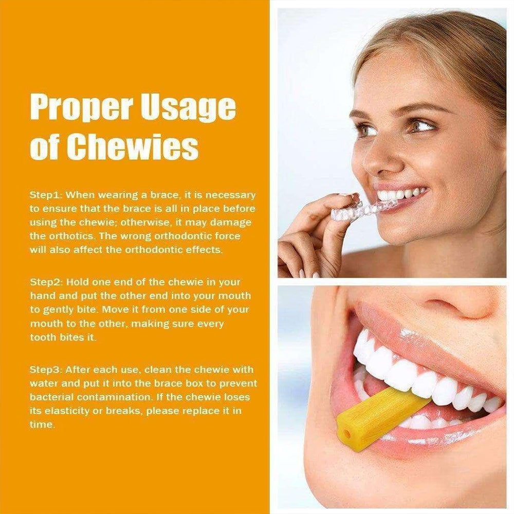 KOHEEL-AC Orthodontics Aligner Chewies for Aligner Trays Chewies for Invisalign Clear or Metal Braces(4 of pack)