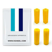 Load image into Gallery viewer, KOHEEL-AC Orthodontics Aligner Chewies for Aligner Trays Chewies for Invisalign Clear or Metal Braces(4 of pack) - Round / Yellow