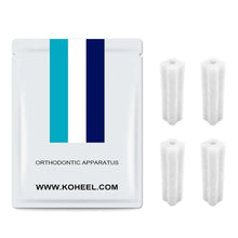 Load image into Gallery viewer, KOHEEL-AC Orthodontics Aligner Chewies for Aligner Trays Chewies for Invisalign Clear or Metal Braces(4 of pack) - Flower type / White