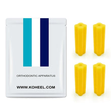 Load image into Gallery viewer, KOHEEL-AC Orthodontics Aligner Chewies for Aligner Trays Chewies for Invisalign Clear or Metal Braces(4 of pack) - Flower type / Yellow