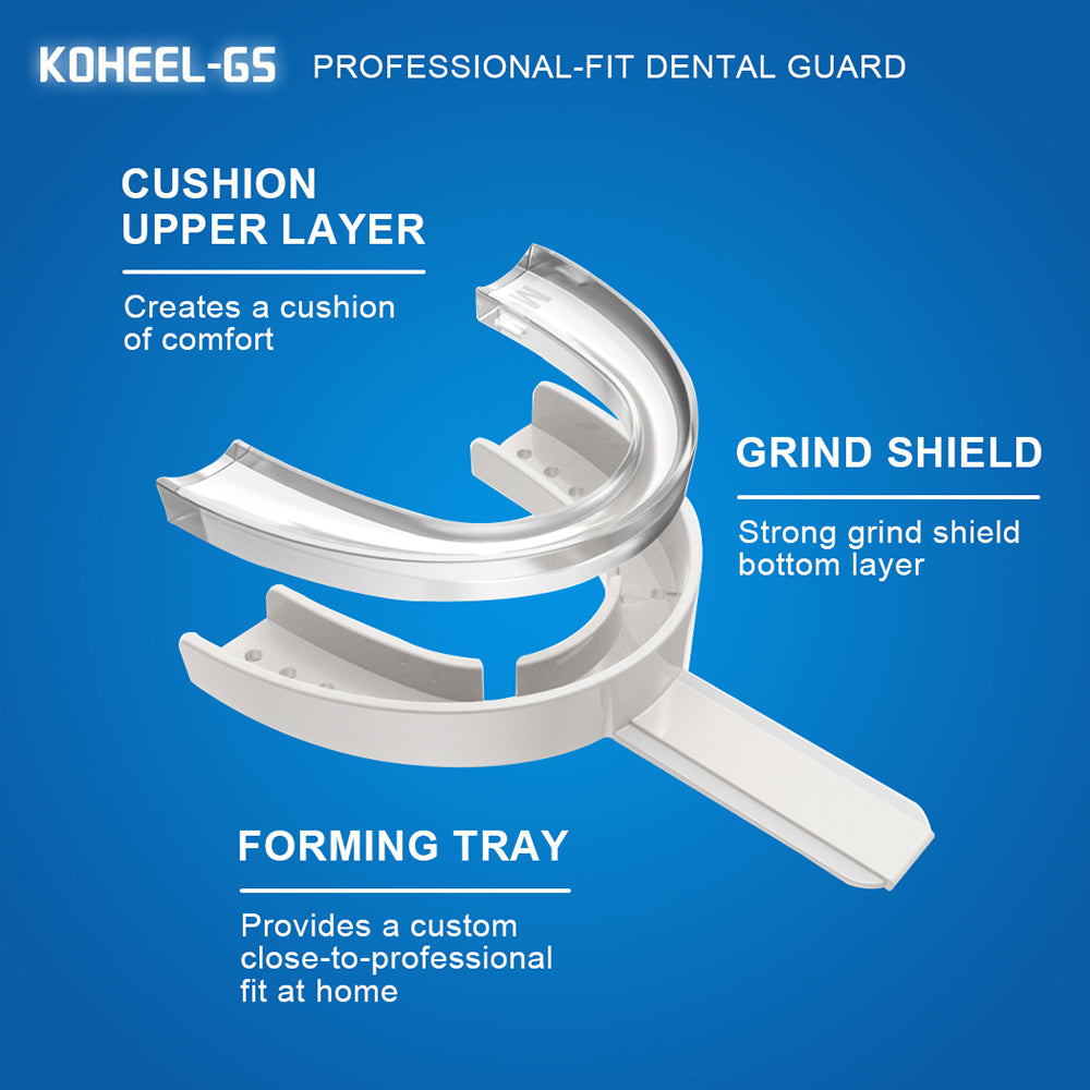 Moldable Dental Guard with a Tray, Stops Bruxism, Eliminates Teeth