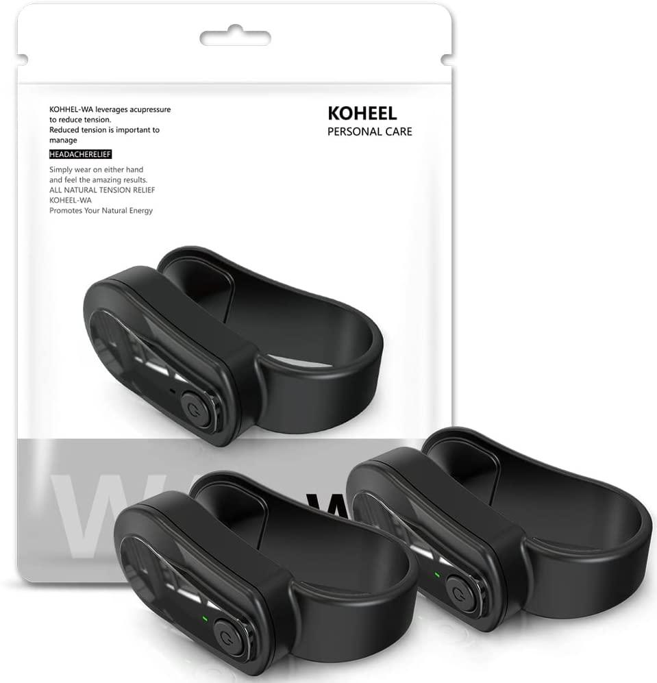 KOHEEL-WA Wearable Acupressure device for Headache Migraine Tension Relief,Supporting Acupressure Relaxation Stress Alleviation Soothing 